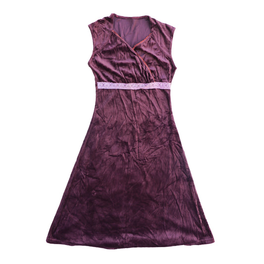 Pale Purple Velvet Dress